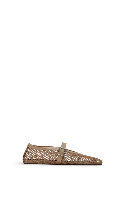 ALAÏA BALLET FLATS IN FISHNET
