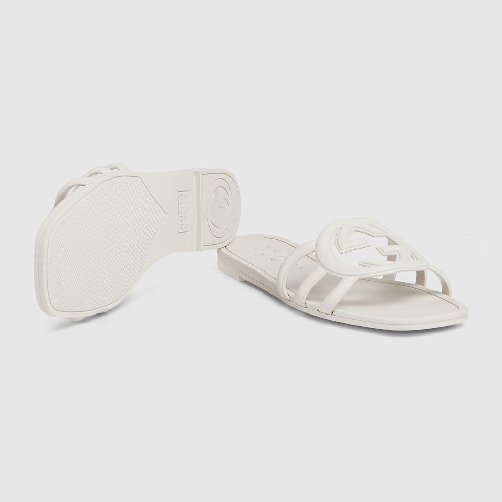 GUCCI WOMEN'S INTERLOCKING G SLIDE SANDAL