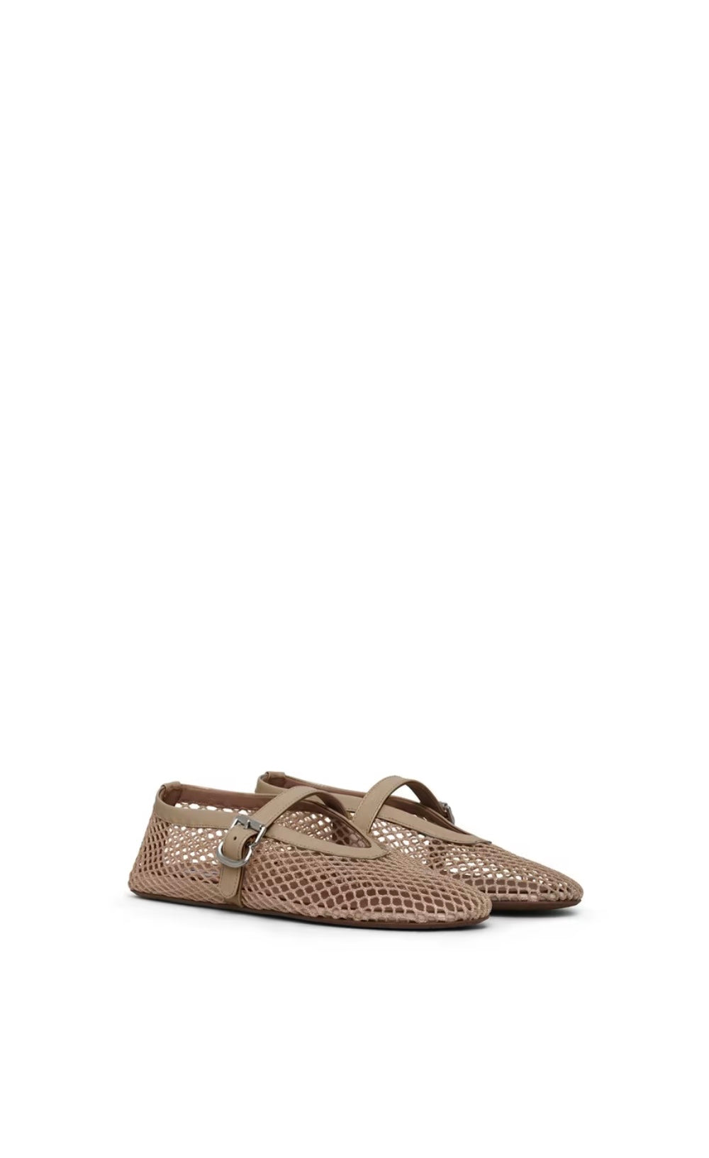 ALAÏA BALLET FLATS IN FISHNET