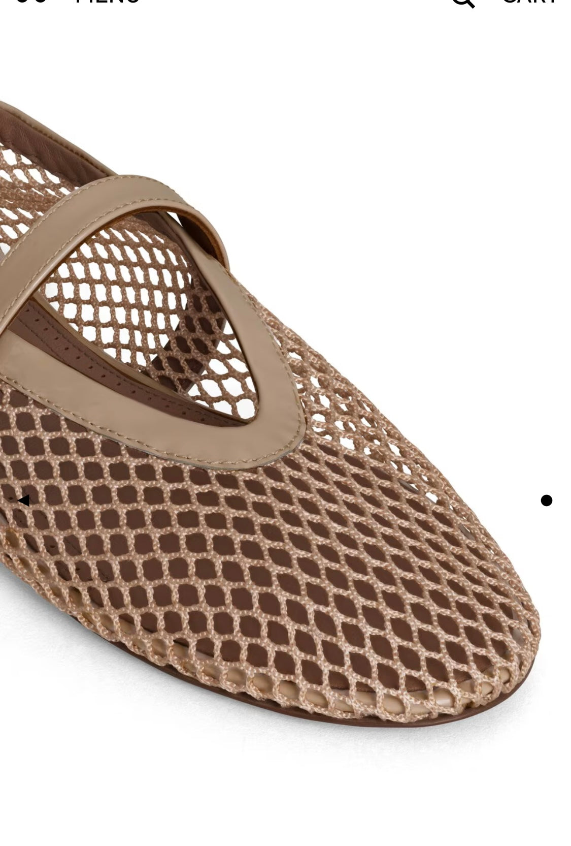 ALAÏA BALLET FLATS IN FISHNET